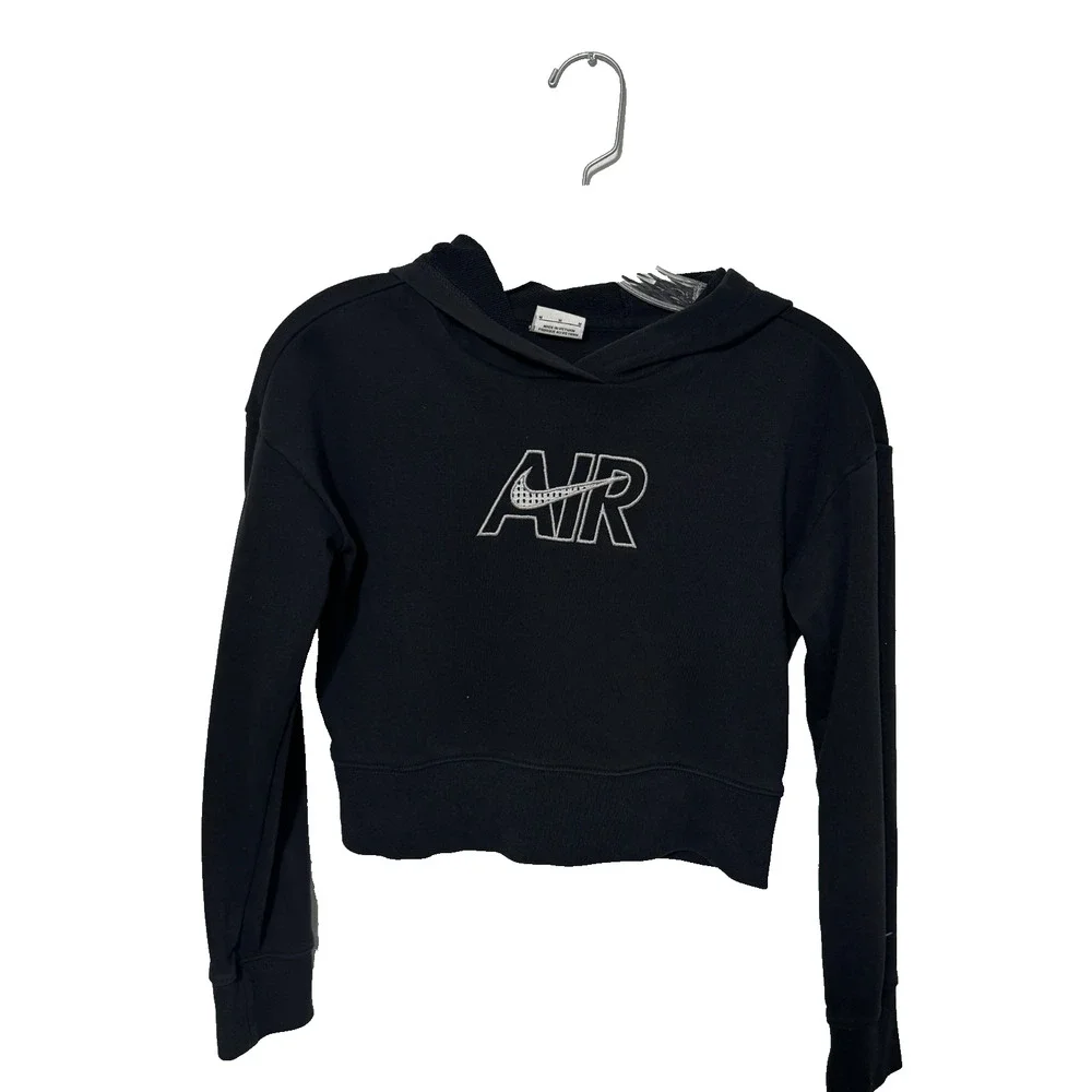 Nike Girl's M Hoodie Sportswear Cropped Swoosh‎ Causal Everyday School Cool